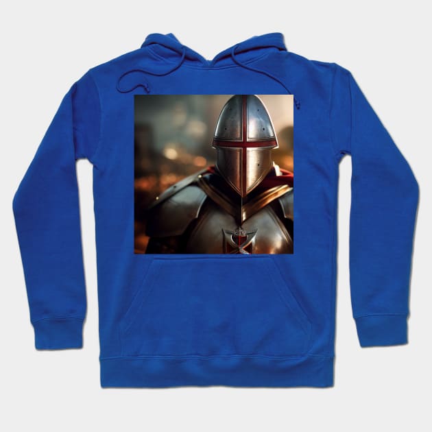 Knights Templar in The Holy Land Hoodie by Grassroots Green